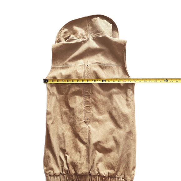 🍎Hayden Harnett Tan Leather color vest/dress - Picture 3 of 6